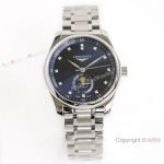 (GF) Swiss Grade Longines Master Moon phase Watch L899.5 Movement Blue Face